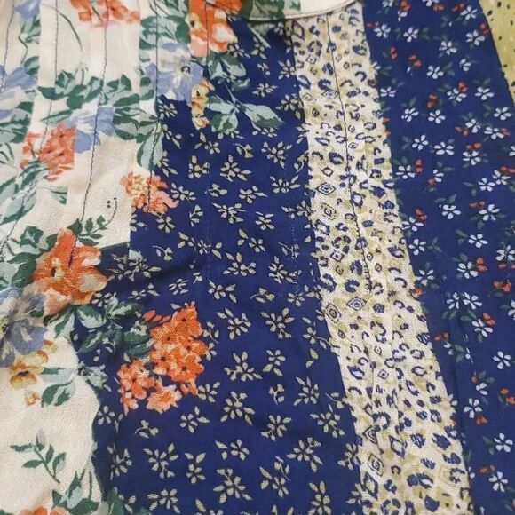 New everleigh ladies mixed pattern ruffle detail blouse - size XS - Picture 5 of 7